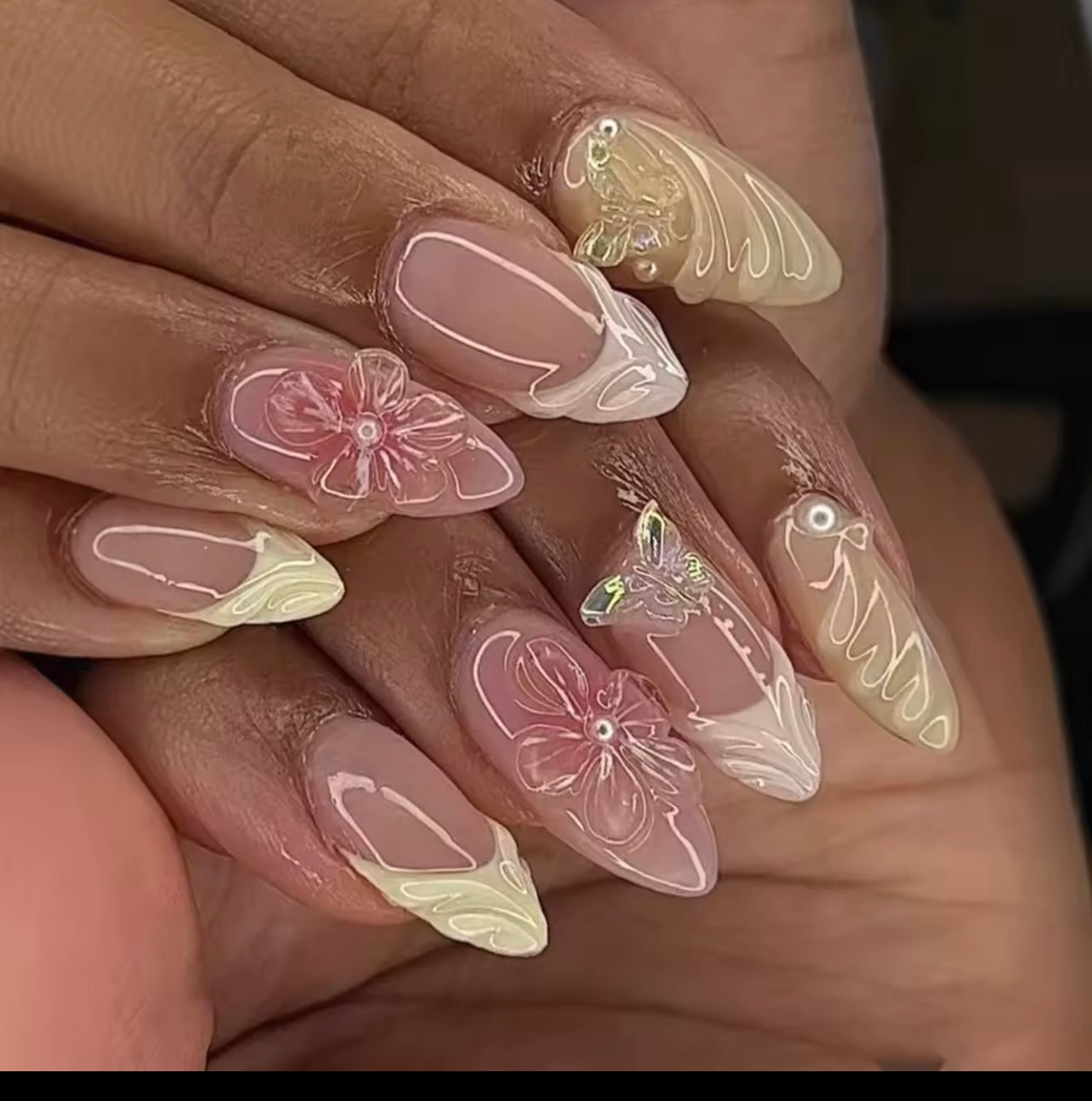 classy pretty press on.