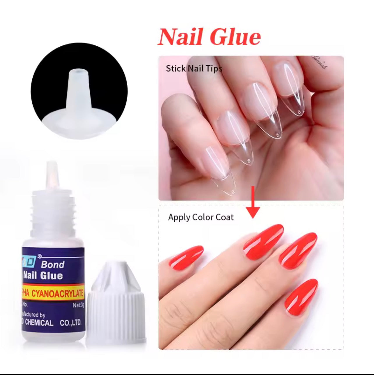 Sparkly Nail Art Accessories Set